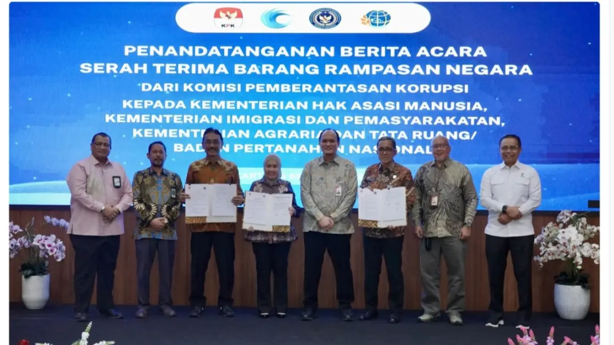 Terima Barang Rampasan Negara dari KPK