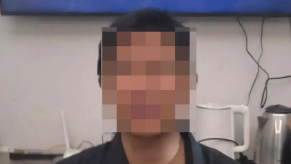 Pria berinsiial R yang diduga menendang perempuan di Senayan City. (Istimewa)