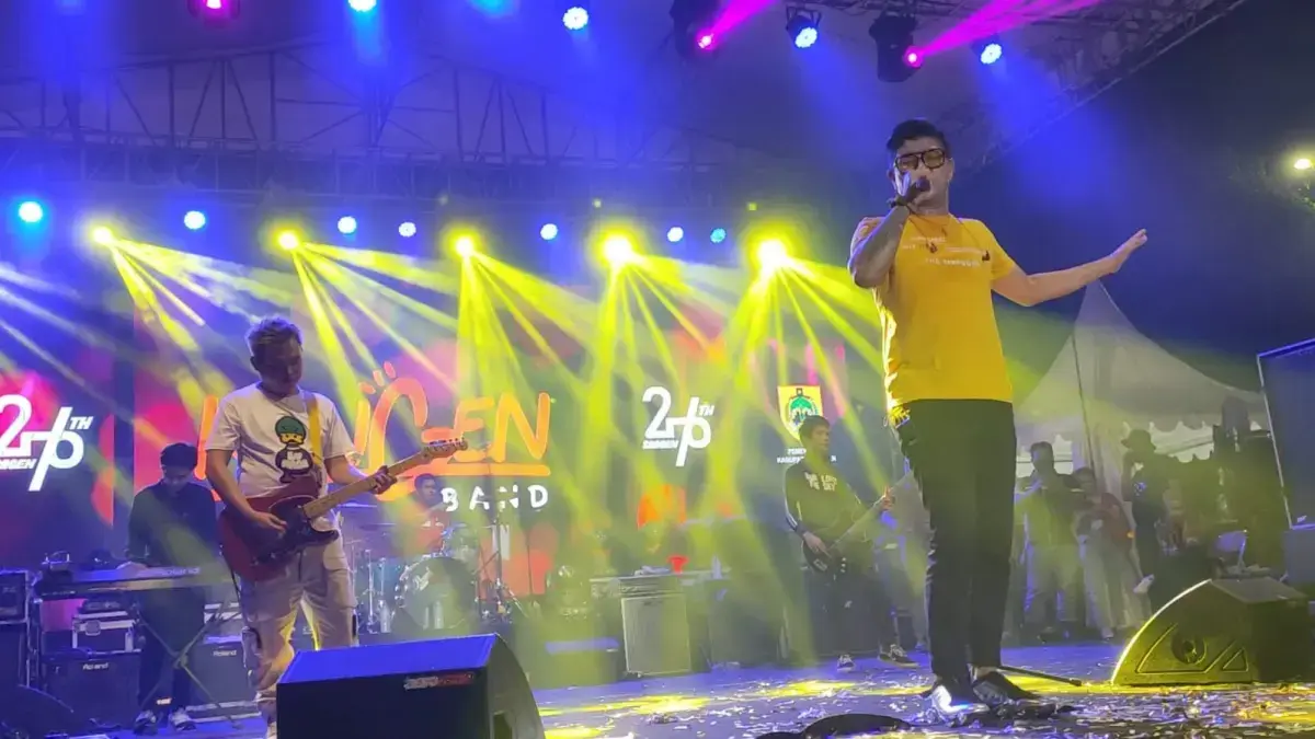 Kangen Band dipastikan tidak bubar dan tetap tampil di GOR Diponegoro Sragen pada Desember 2026 dalam acara BPR Djoko Tingkir. (IST via Radar Solo)