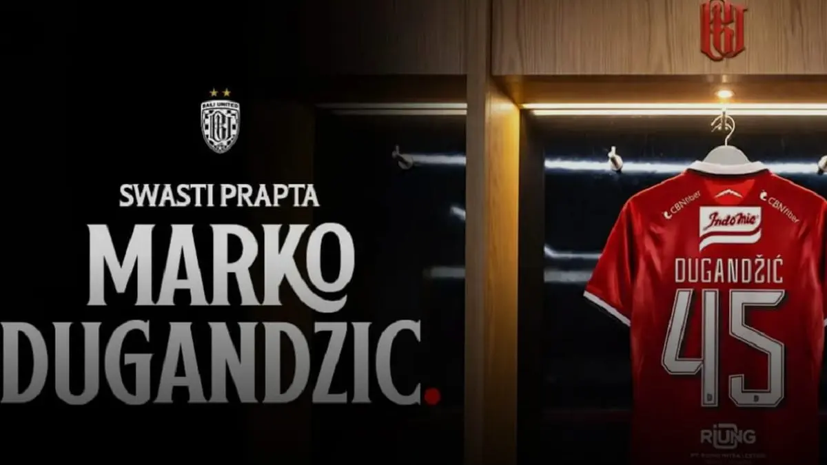 Marko Dugandzic mendapat nomor punggung 45 di Bali United. (Ist)