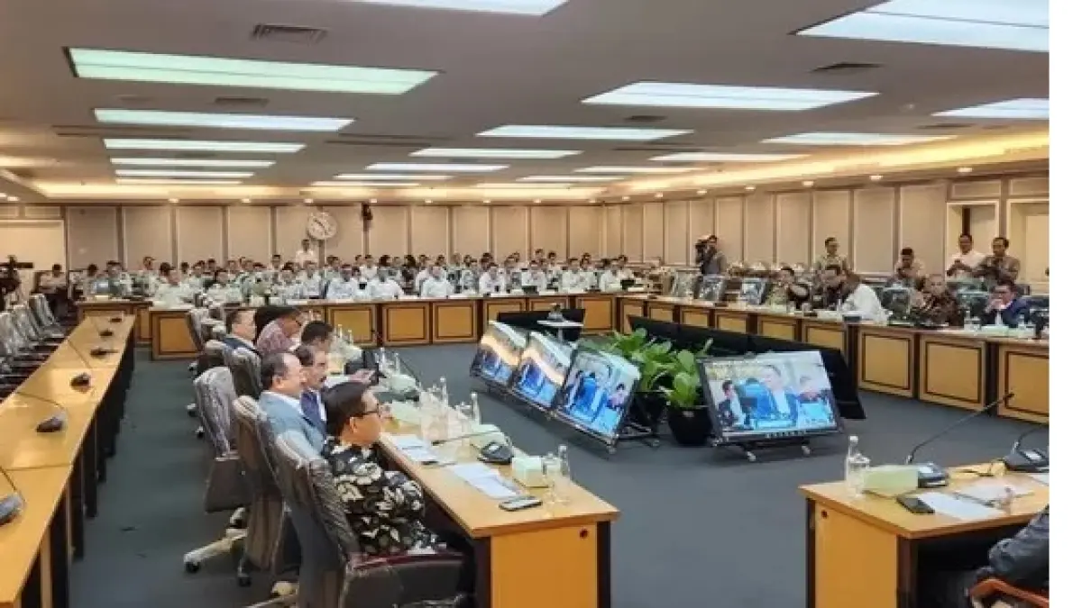 rapat dengar pendapat (RDP) dengan Komisi XIII DPR RI, di Kompleks Parlemen, Senayan, Jakarta, Senin (28/9/2026).
