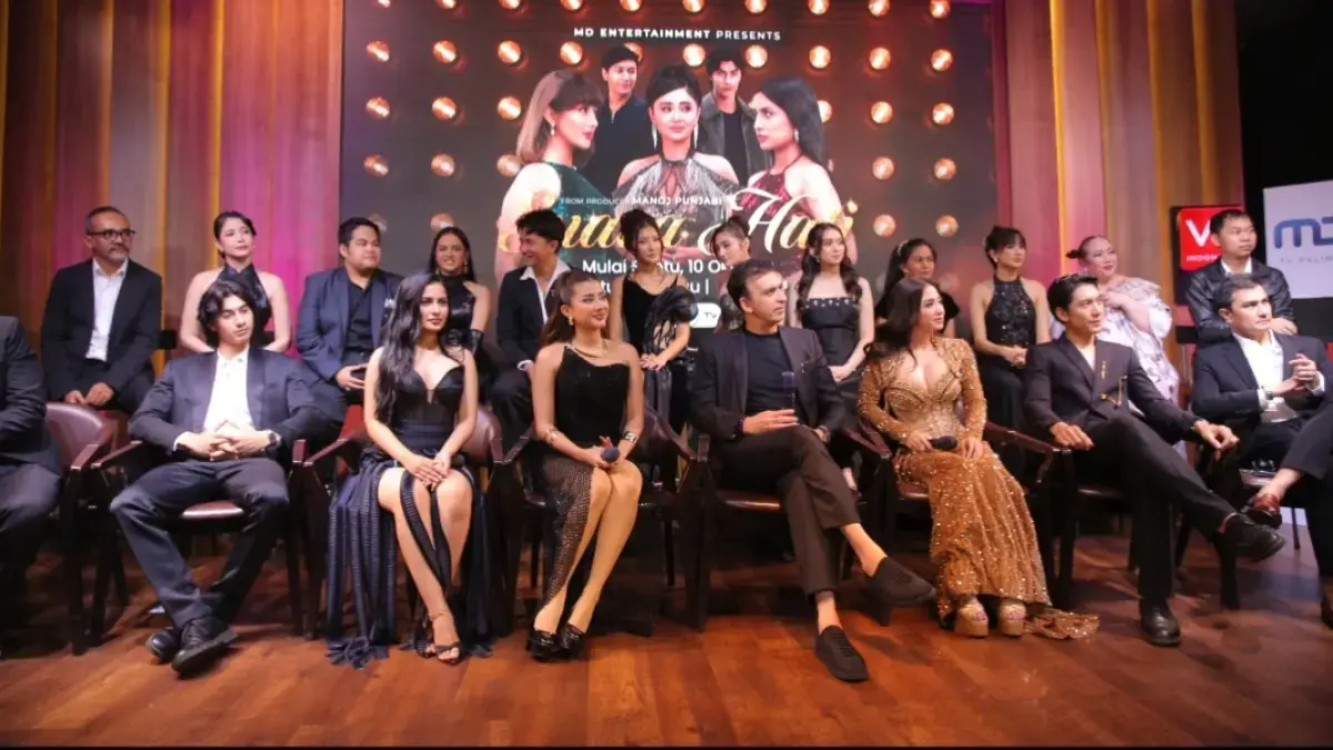 Jumpa pers serial drama Suara Hati Tayang yang dibintangi Dewi Persik. (Abdul Rahman/JawaPos.com)