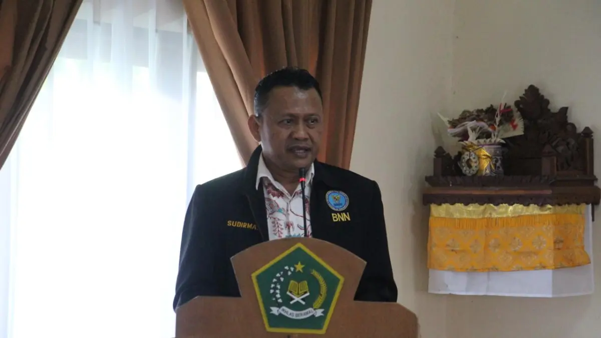 Kepala BNNK Gianyar, Sudirman.