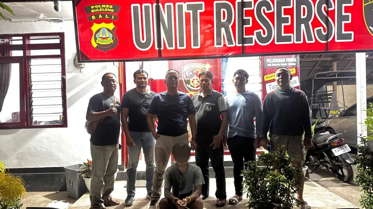 Tim Tarkam Polsek Tejakula menangkap pelaku pembobolan warung. (Ist)