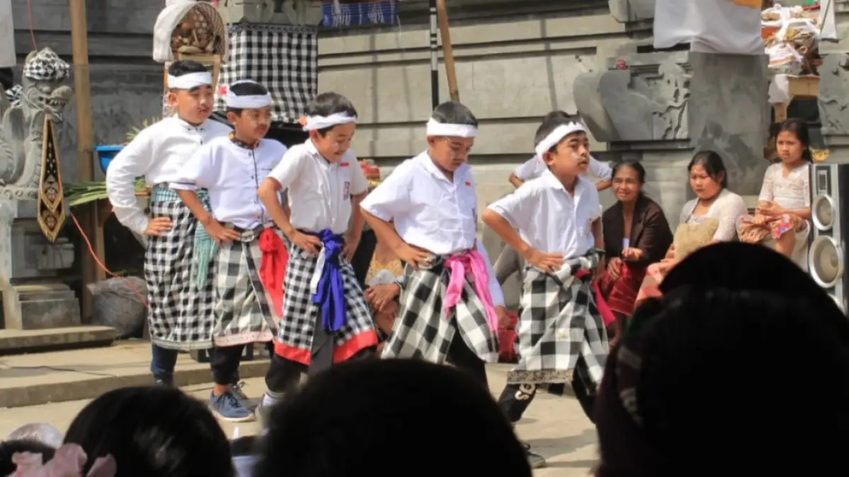 Tari Baris Kwaci  di Banjar Adat Sabang, wilayah Kintamani, Kabupaten Bangli,  (ist)