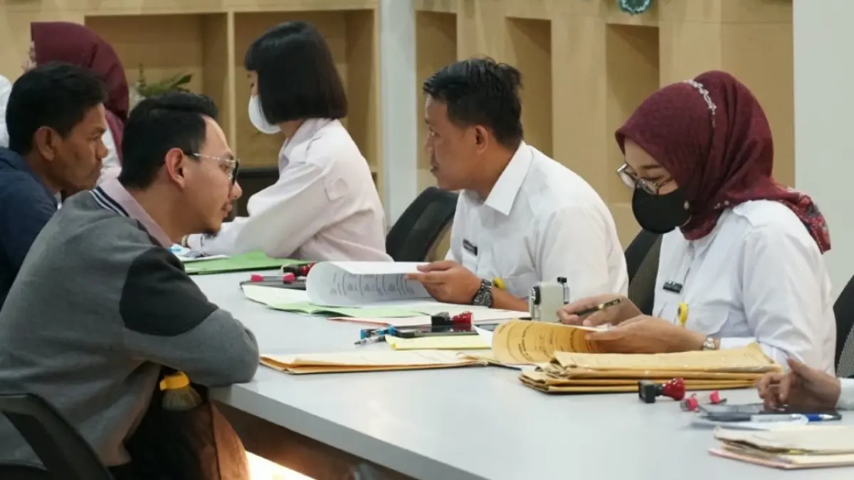 Ilustrasi pelayanan di Kantor Pertanahan. (Ist)