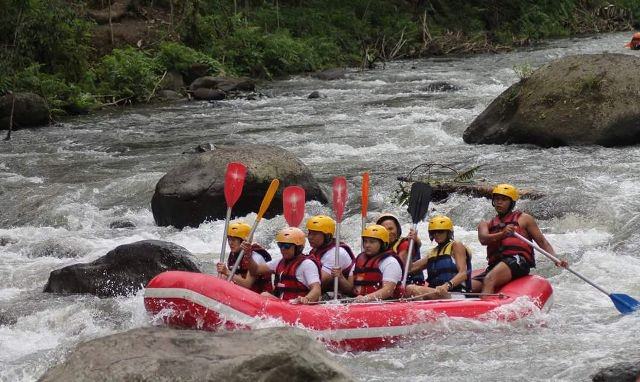 Jajal Sensasi 40 Jeram di Sungai Ayung Bersama Payung Rafting