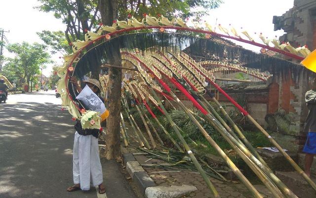 Pedagang Penjor di Bangli Juga Banjir Pesanan