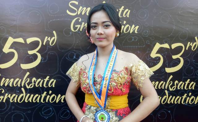 Uthary, Siswi SMKN 1 Tabanan masih Tak Percaya Dapat Nilai Tertinggi