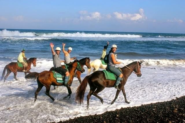 Ini Cara Beda Nikmati Indahnya Pantai Saba Bersama Bali Horse Riding