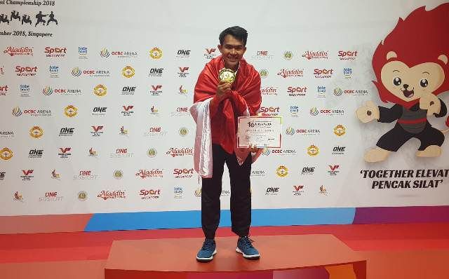 Komang Harik Juara Dunia Pencak Silat di Thailand