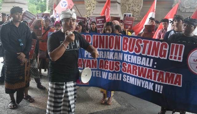 Tuntut Keadilan, FSPM Gelar Aksi ke DPRD Badung