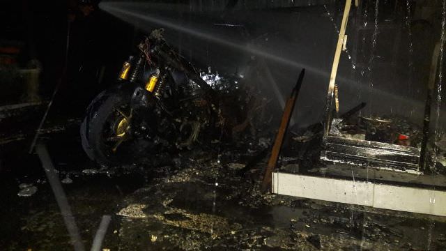 12 Motor Terbakar di Tabanan, Sebagian Moge, Kerugian Rp 3 M