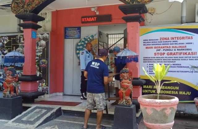 REMISI : Tampak depan Rutan Gianyar.