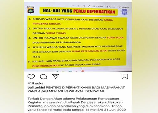 Tersebar Informasi PKM Berlogo Polri, Kapolresta Sebut Hoax