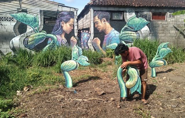 Wild Drawing Maknai Covid-19 Lewat Mural
