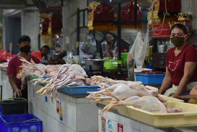 Serapan Pasar Turun, Harga Daging Ayam di Denpasar Merosot
