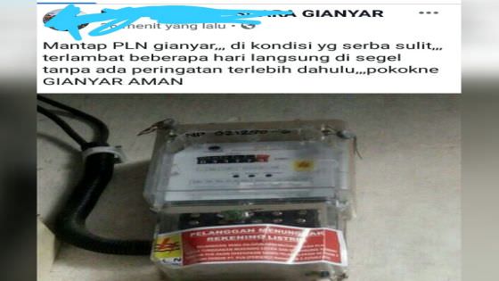 Tanpa Peringatan, PLN Gianyar Segel Meteran Listrik Warga 