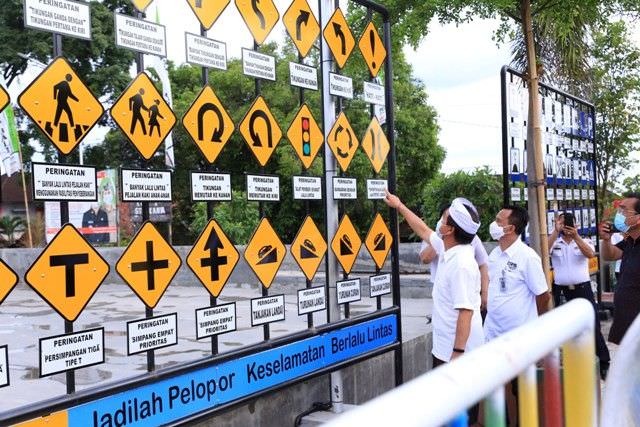 Lapangan Puputan Klungkung Dilengkapi Taman Lalu Lintas