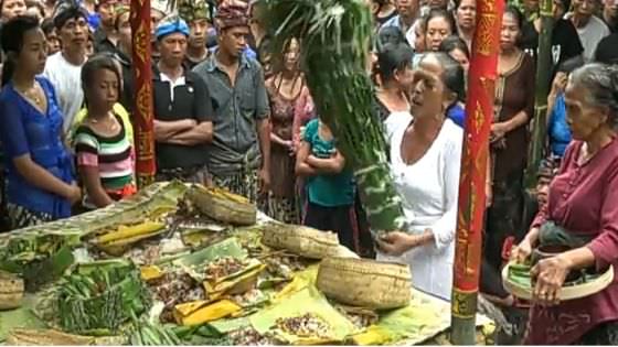 Ngaben Adat di Sidatapa Tanpa Bade dan Pembakaran Mayat