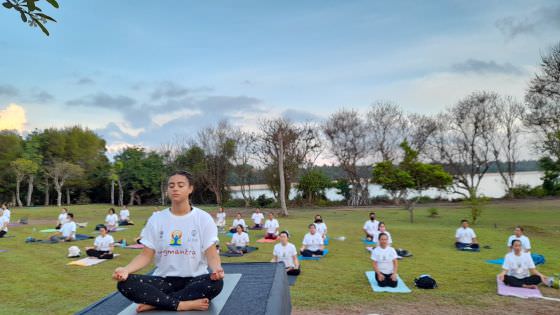 Rayakan Hari Yoga Internasional, Konjen India Gelar Yog Mantra Bali