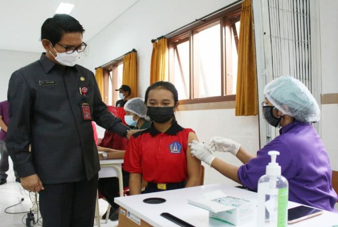 Baru 14 Persen dari 500 Ribu Anak di Bali Terima Vaksin Covid-19