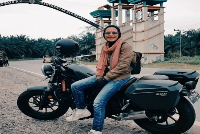 Kendarai Honda Rebel, Lady Bikers Bali Menjelajah hingga ke Kalimantan