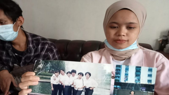 HILANG : Mutia Angelia warga Kecamatan Gekbrong, Cianjur, Jawa Barat, kehilangan kontak dengan ibunya sejak berumur empat tahun, berharap mendapat bantuan pemerintah pusat. Antara/Ahmad Fikri