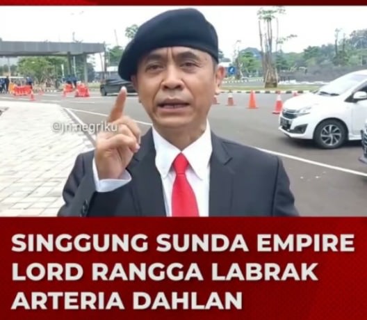 LORD RANGGA: Elit Sunda Empire Lord Rangga mendatangi kantor DPR RI untuk menemui Arteria Dahlan