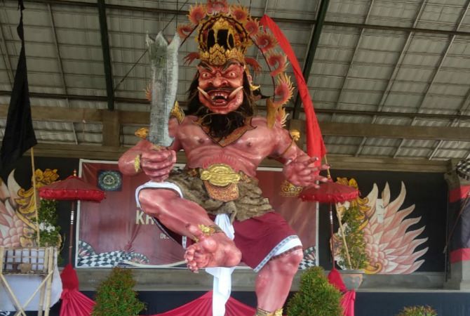 Ilustrasi lomba Ogoh-ogoh yang dibuat oleh sekaa truni tahun 2021. (ISTIMEWA)