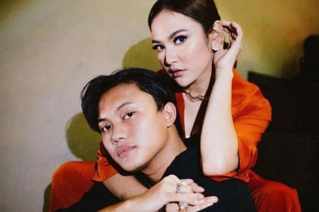 Pasangan kekasih Rizky Febian dan Mahalini Raharja.