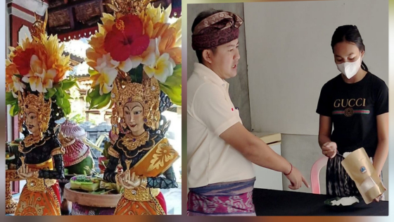 RAMBUT SEDANA : Umat Hindu saat Buda Wage Kelawu memuja Bhatari Rambut Sedana, sebagai Dewi Kesejahteraan, sekaligus bersyukur dengan rejeki yang dilimpahkan. Putu Mardika/Bali Express.