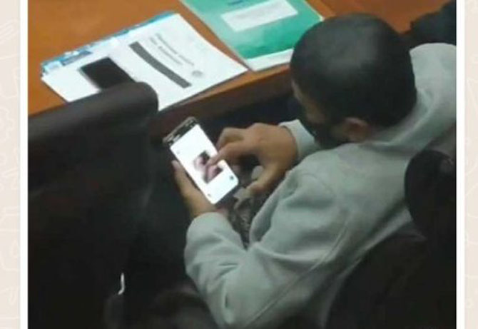 Anggota DPR RI disebut nonton video gituan saat rapat (ist)