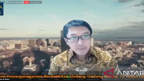 Direktur Tata Negara Direktorat Jenderal Administrasi Hukum Umum Kementerian Hukum dan Hak Asasi Manusia, Baroto. Antara/Muhammad Zulfikar.