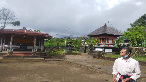 PURA PENYIMPENAN : Pura Penyimpenan di Desa Adat Kayu Kapas berkaitan erat dengan Tari Sanghyang Dedari. I Made Mertawan/Bali Express