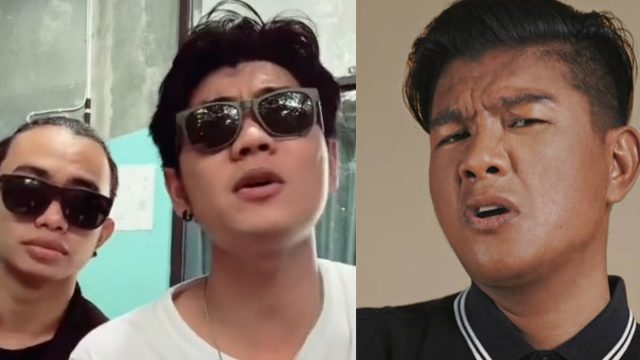 Tri Suaka (tengah) meminta maaf atas video parodi cara bernyanyi Andika Kangen Band. (istimewa)