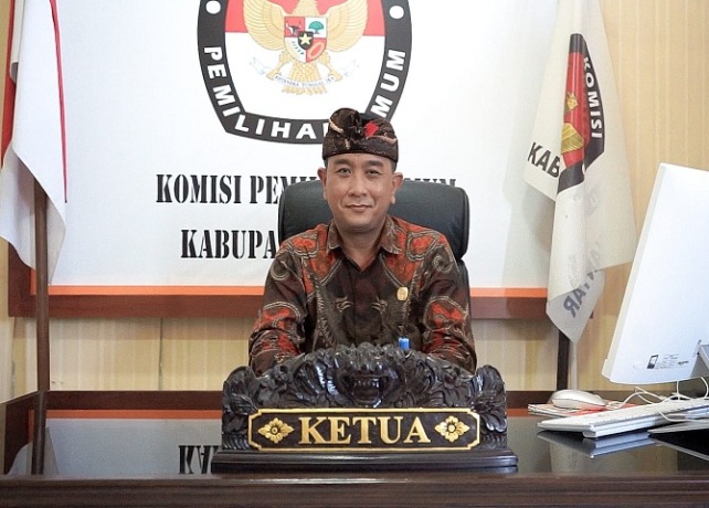 Ketua KPU Gianyar, Putu Agus Tirta Suguna. (DOK. BALI EXPRESS)