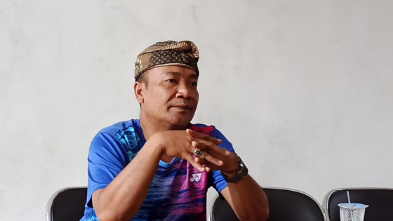Kelian Adat Tenganan Pegringsingan Putu Suarjana. I Putu Mardika/Bali Express.