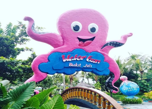 TUTUP : Wisata Waterboom Bukti Jati yang tutup permanen. (ISTIMEWA)