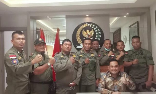 PAMONG PRAJA: Pengurus Forum Komunikasi Bantuan Polisi Pamong Praja Nusantara atau FKBPPPN.