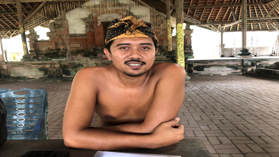 Ketua Pengelola Desa Wisata Tenganan Pegringsingan Putu Wiyadnyana. I Wayan Adi Prabawa/Bali Express