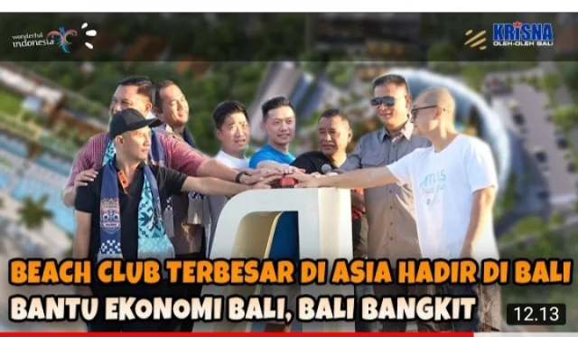 UNDANGAN: Ajik Krisna menjadi tamu undangan pada acara Grand Opening Atlas Beach Fest, Senin (18/7).