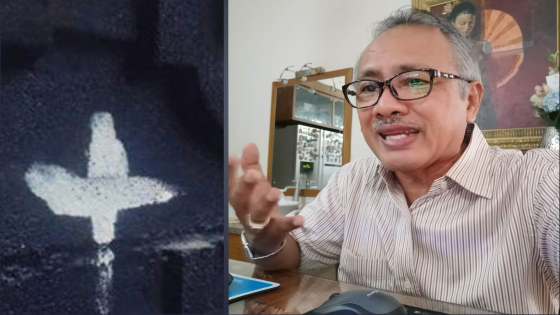 TAPAK DARA : Tapak Dara atau tetorek yang digunakan dalam proses upacara melaspas. Akademisi UNHI Denpasar, Prof Ida Bagus Gde Yudha Triguna Ist