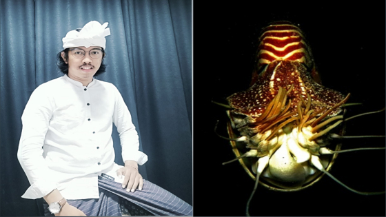 Penekun Usada Bali Gede Sutana dan Cukli. Ist