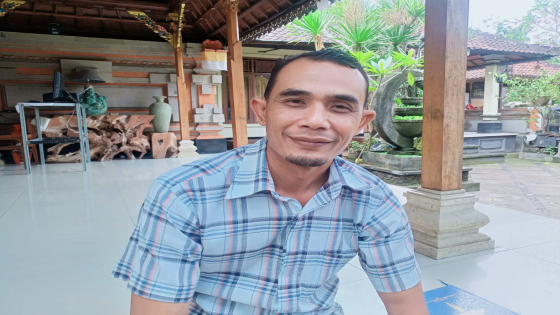 Komang Sudira, Bendesa Adat Sidayu Tojan.Agus Eka/Bali Express
