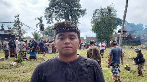 Ketua ST Bina Warga Banjar Mas I Kadek Bayu Erawan. Putu Agus Adegrantika
