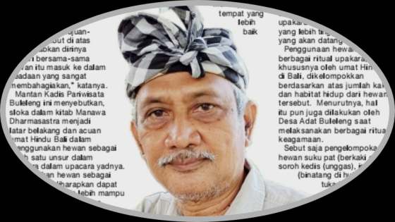 Klian Adat Buleleng Nyoman Sutrisna. I Putu Mardika/Bali Express