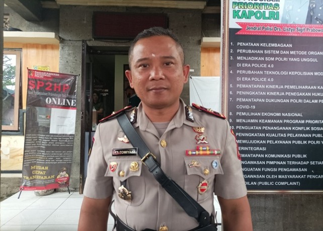 Kapolsek Gianyar Kompol I Ketut Tomiyasa. (DEWA RASTANA/BALI EXPRESS)