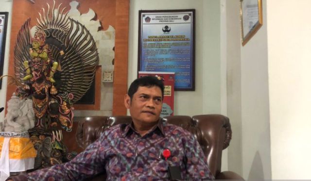 Kepala Dinas Perhubungan Provinsi Bali IGW Samsi Gunarta saat ditemui di Denpasar, Senin (5/9/2022). (antara)