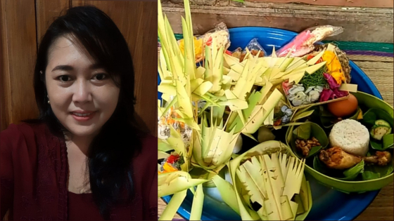 BANTEN : Banten Dapetan, salah satu sarana ritual untuk bayi yang belum tiga bulanan saat Hari Raya Galungan, menjadi tradisi yang dilaksanakan umat Hindu di Buleleng. Dosen Teologi Hindu STAHN Mpu Kuturan, Ni Made Evi Kurnia. Ist